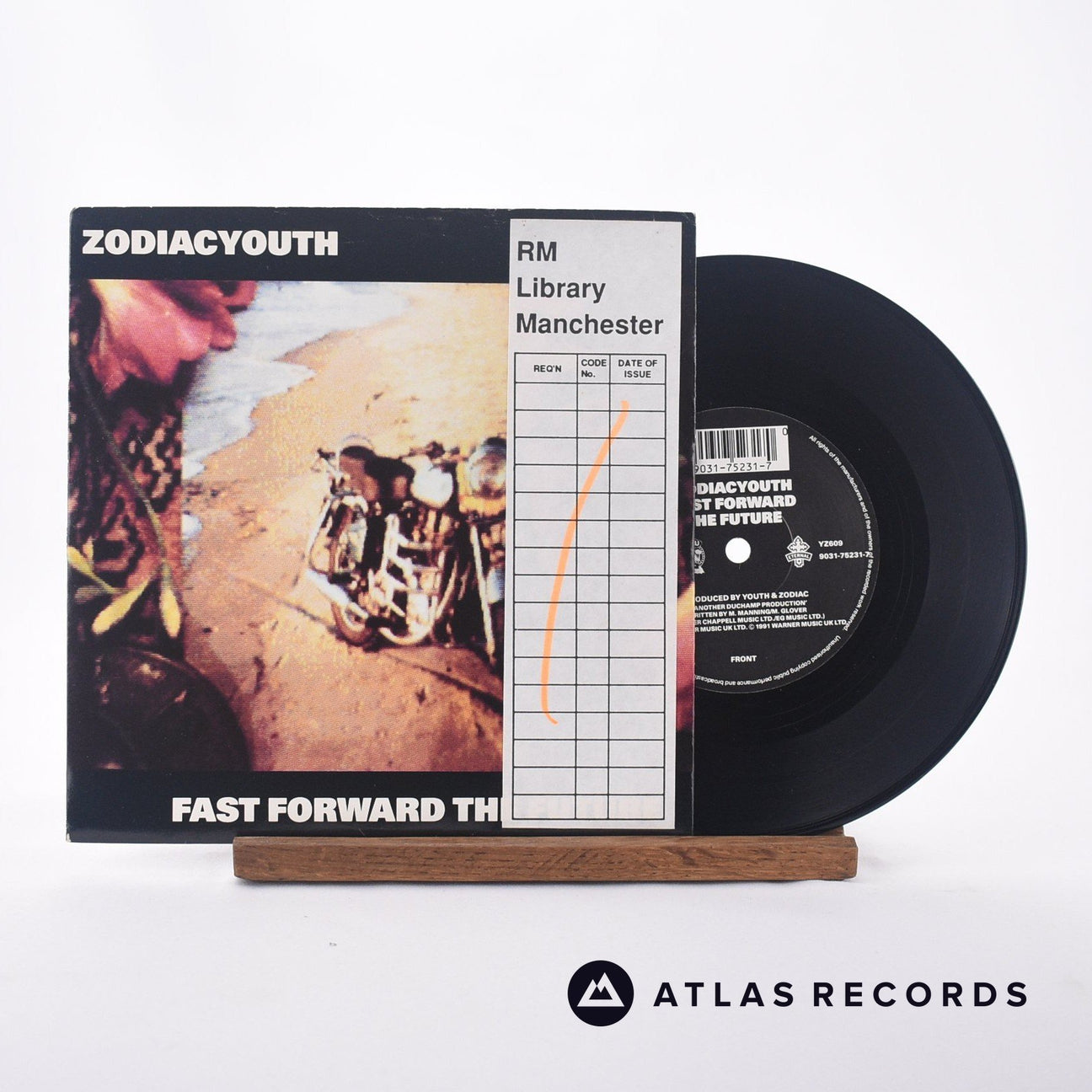 Zodiac Youth Fast Forward The Future 7" Vinyl Record - Front Cover & Record