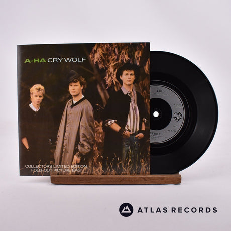 a-ha Cry Wolf 7" Vinyl Record - Front Cover & Record