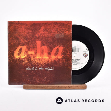 a-ha Dark Is The Night 7" Vinyl Record - Front Cover & Record
