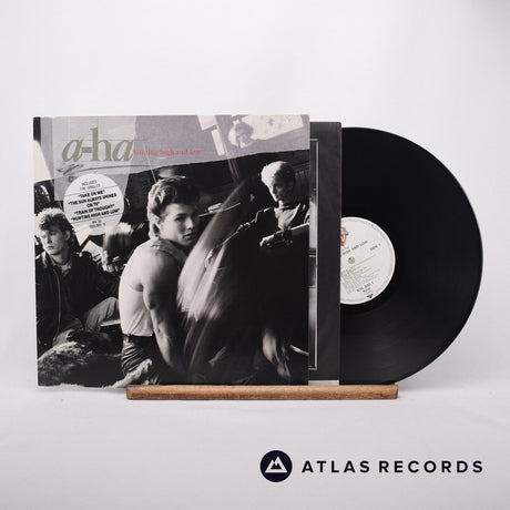 a-ha Hunting High And Low LP Vinyl Record - Front Cover & Record