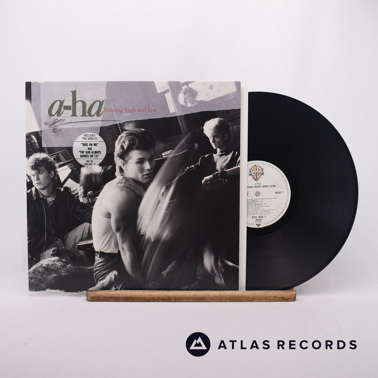 a-ha Hunting High And Low LP Vinyl Record - Front Cover & Record