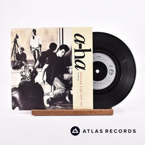 a-ha Hunting High And Low 7" Vinyl Record - Front Cover & Record