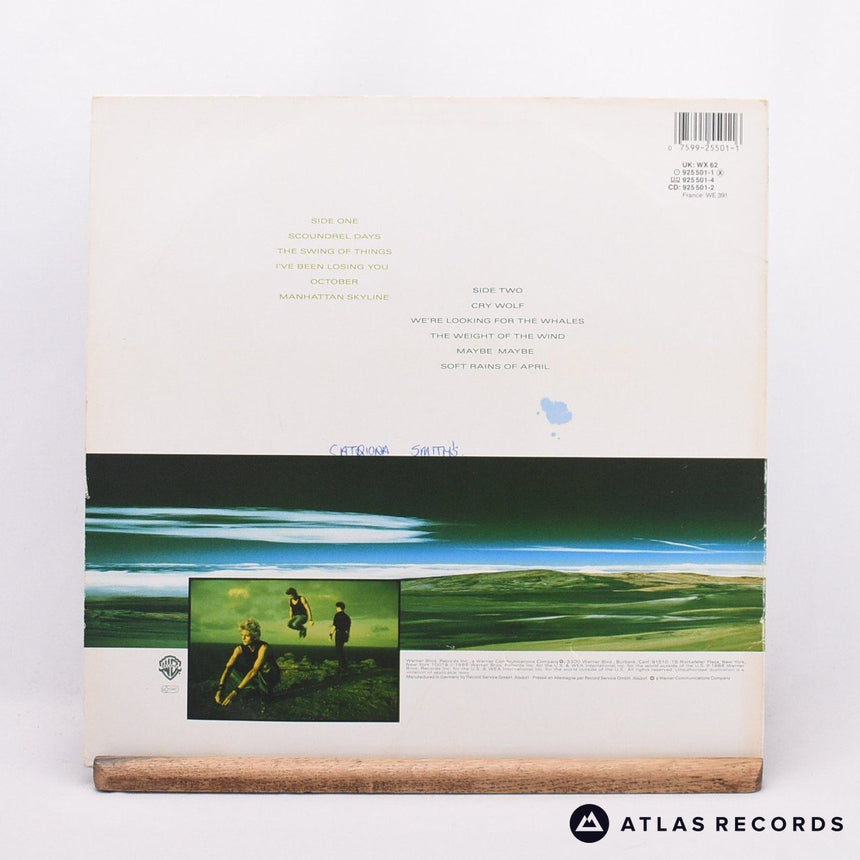 a-ha - Scoundrel Days - Embossed Sleeve LP Vinyl Record - VG+/VG+