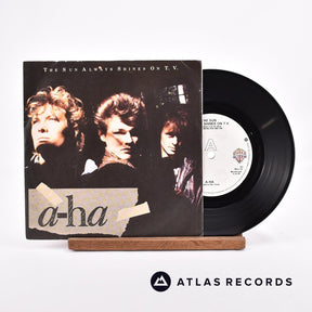 a-ha The Sun Always Shines On T.V. 7" Vinyl Record - Front Cover & Record