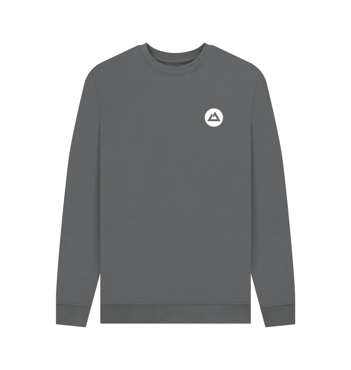 Slate Grey Printed Sweater Front