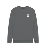 Slate Grey Printed Sweater Front