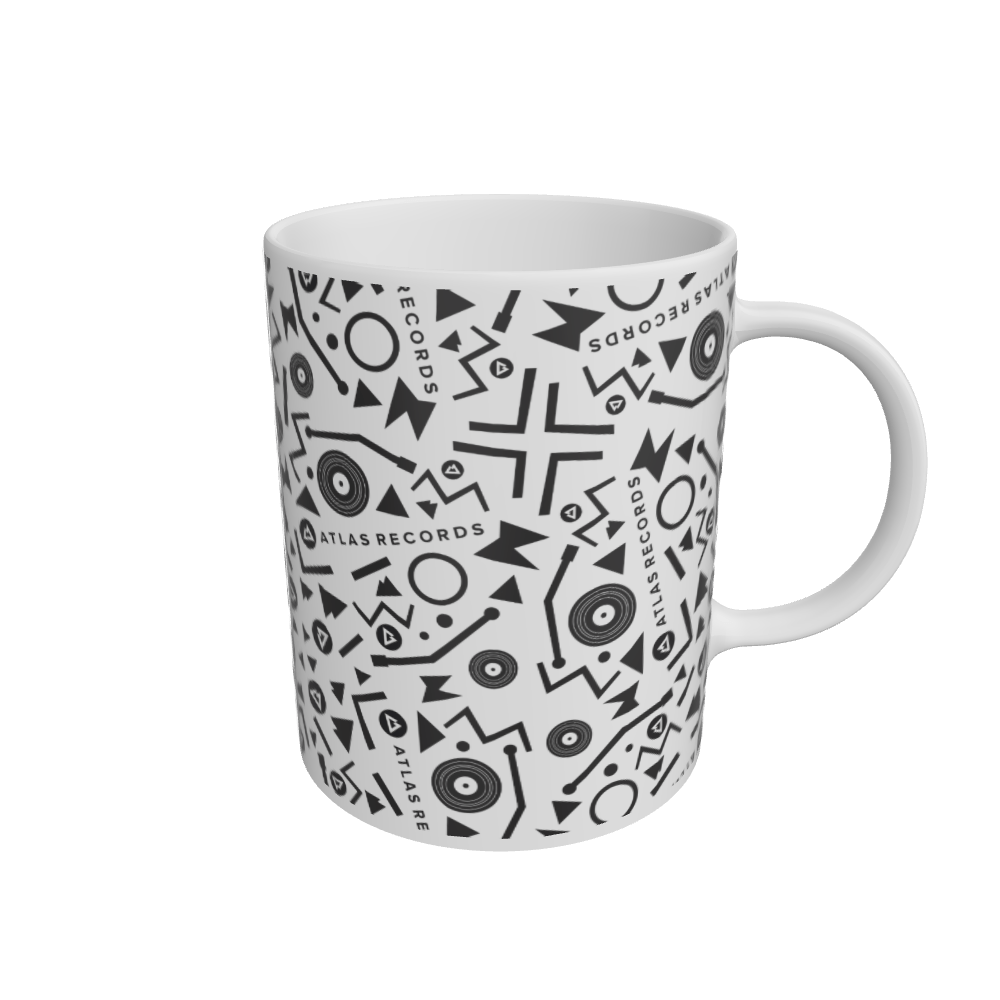 White Atlas Pattern Mug