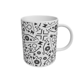 White Atlas Pattern Mug