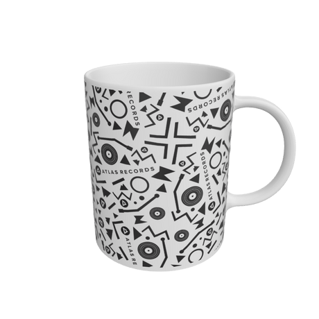 White Atlas Pattern Mug