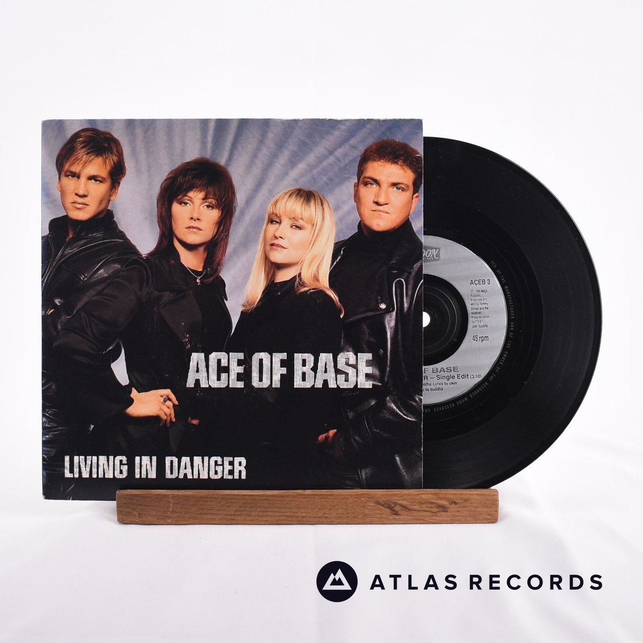 Ace Of Base Living In Danger 7" Vinyl Record - Front Cover & Record