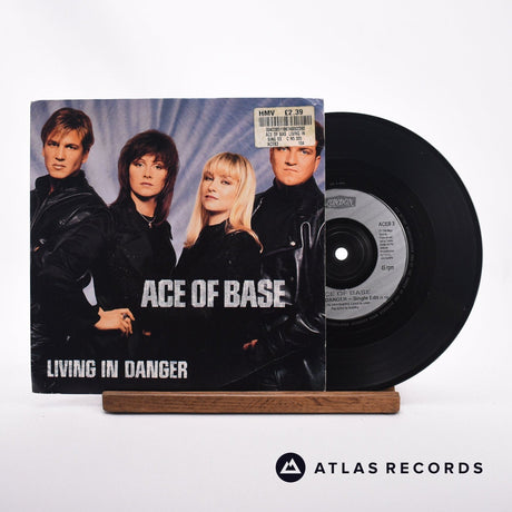 Ace Of Base Living In Danger 7" Vinyl Record - Front Cover & Record