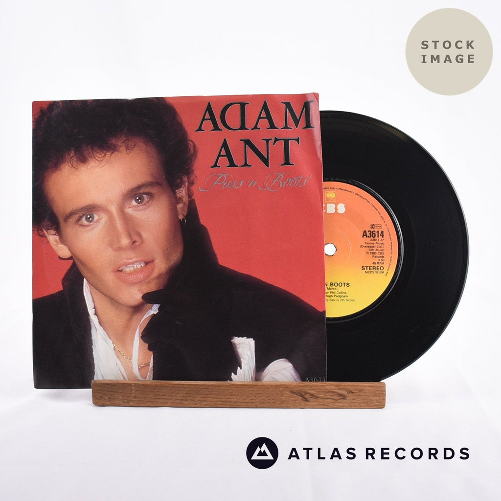 Adam Ant Puss'N Boots Vinyl Record - Sleeve & Record Side-By-Side