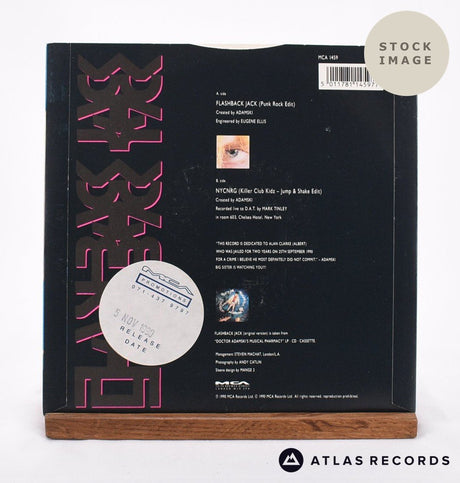 Adamski Flashback Jack 1983 Vinyl Record - Reverse Of Sleeve