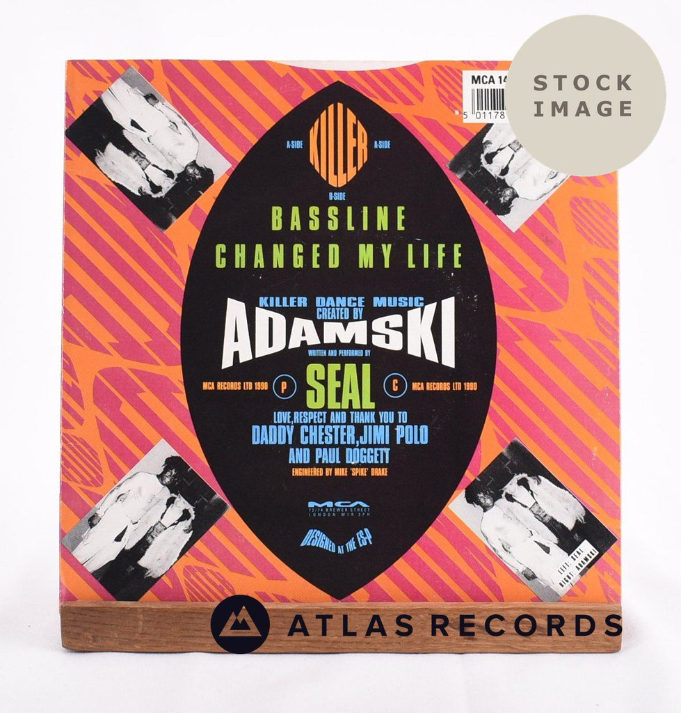 Adamski Killer Vinyl Record - Reverse Of Sleeve
