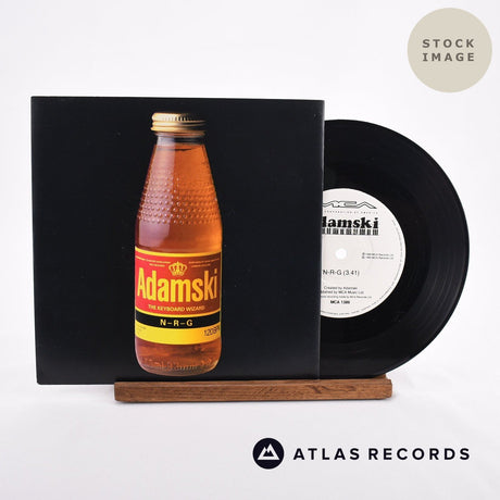 Adamski N-R-G Vinyl Record - Sleeve & Record Side-By-Side