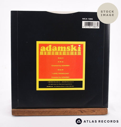 Adamski N-R-G Vinyl Record - Reverse Of Sleeve