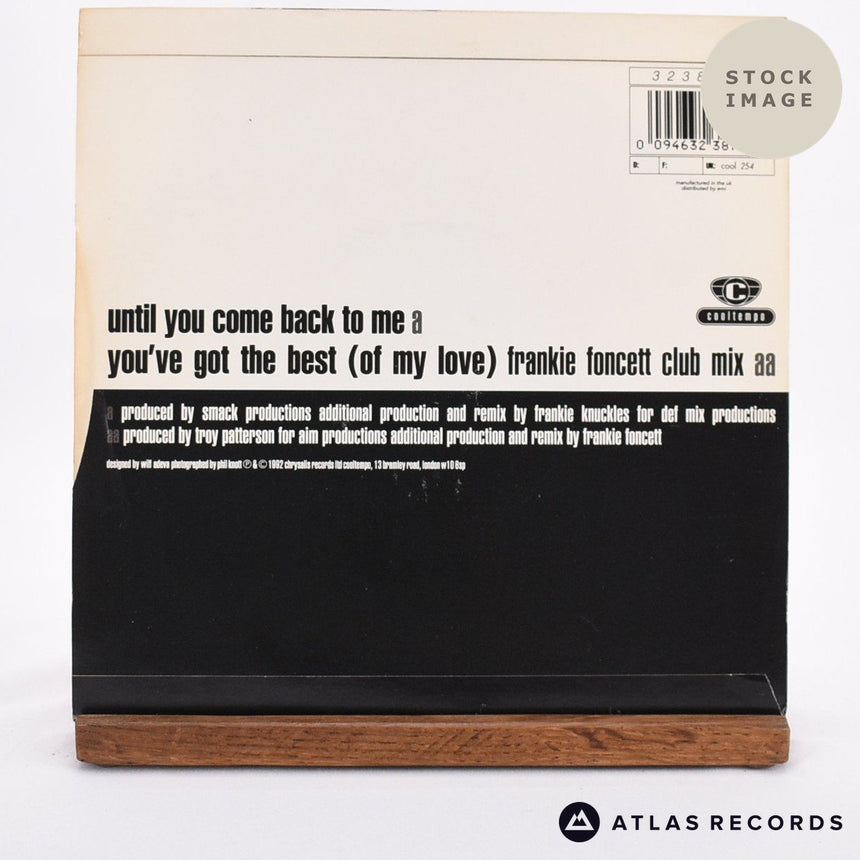 Adeva Until You Come Back To Me Vinyl Record - Reverse Of Sleeve