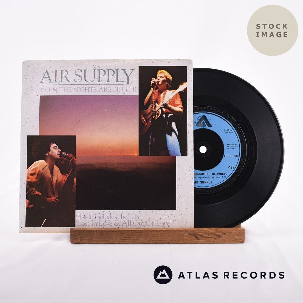 Air Supply Even The Nights Are Better 1991 Vinyl Record - Sleeve & Record Side-By-Side