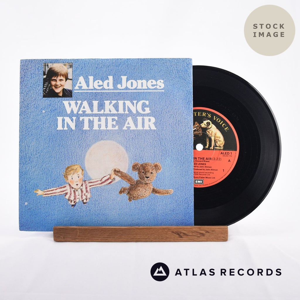 Aled Jones Walking In The Air Vinyl Record - Sleeve & Record Side-By-Side