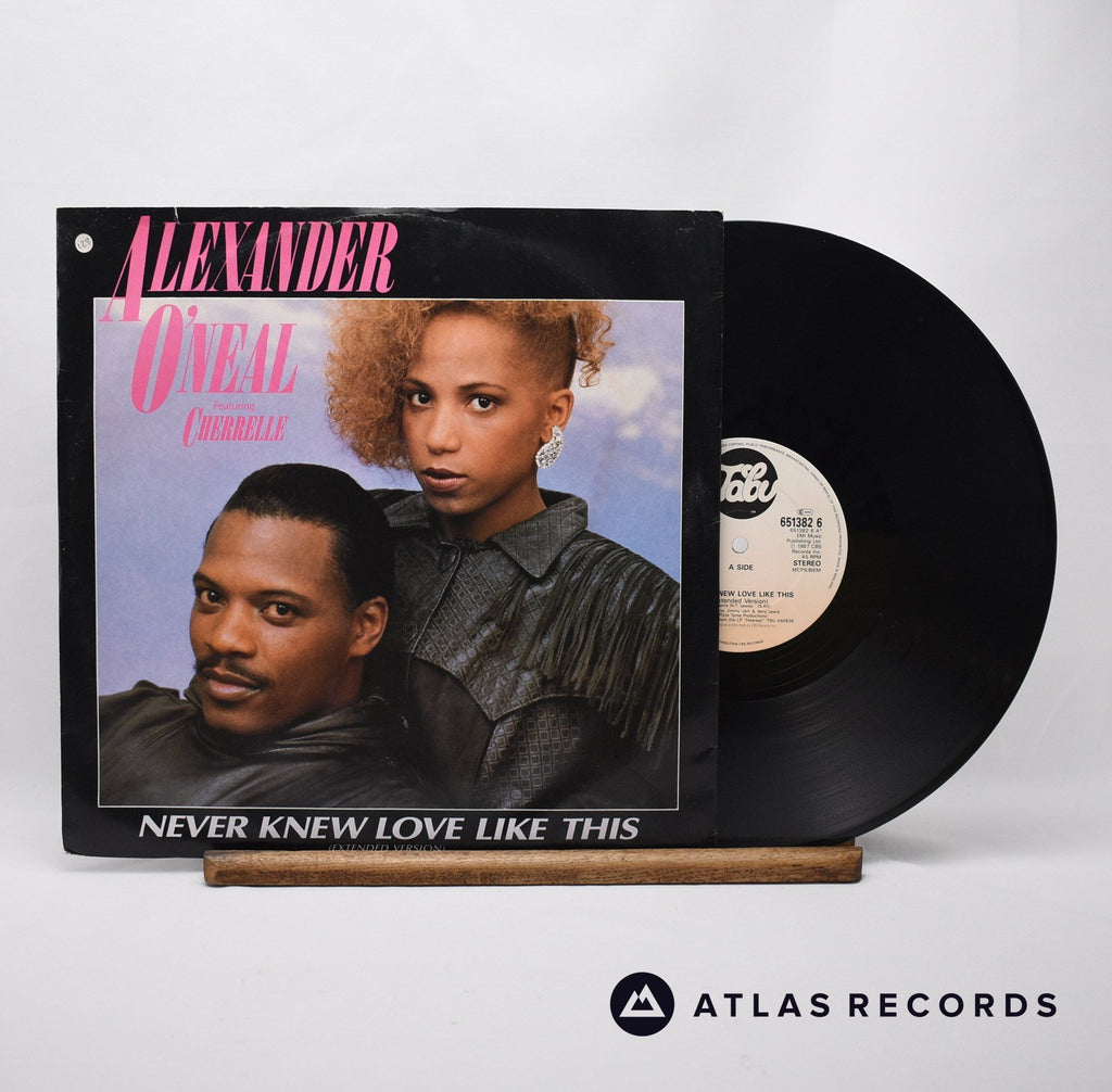 Alexander O'Neal Never Knew Love Like This 12" Vinyl Record - Front Cover & Record