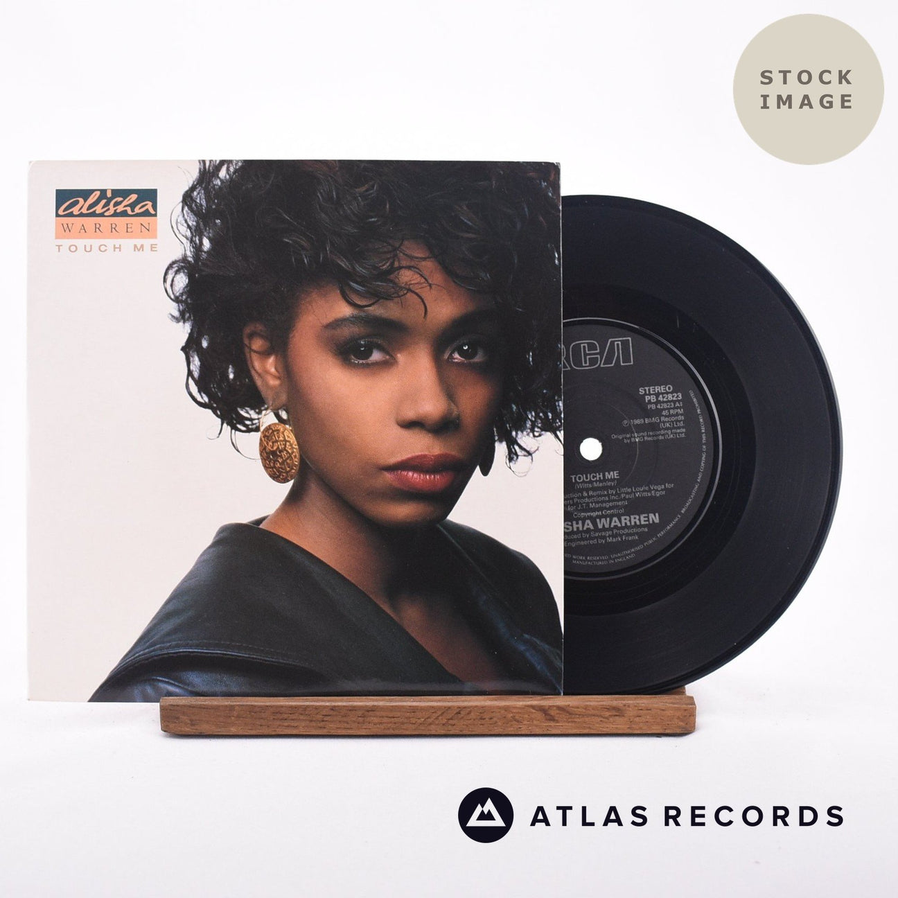 Alisha Warren Touch Me 7" Vinyl Record - Sleeve & Record Side-By-Side