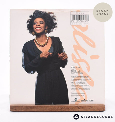 Alisha Warren Touch Me 7" Vinyl Record - Reverse Of Sleeve