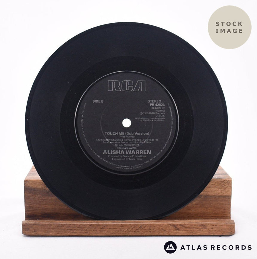 Alisha Warren Touch Me 7" Vinyl Record - Record B Side