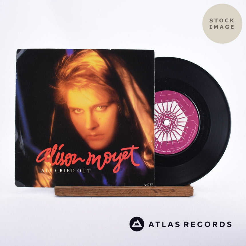 Alison Moyet All Cried Out 7" Vinyl Record - Sleeve & Record Side-By-Side