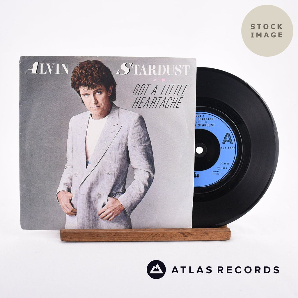 Alvin Stardust Got A Little Heartache Vinyl Record - Sleeve & Record Side-By-Side