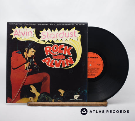 Alvin Stardust Rock With Alvin LP Vinyl Record - Front Cover & Record