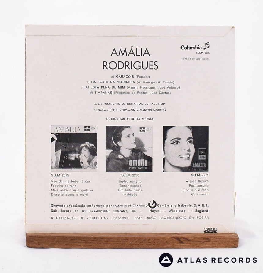 Amália Rodrigues - Caracóis - 7" Vinyl Record - VG+/VG+