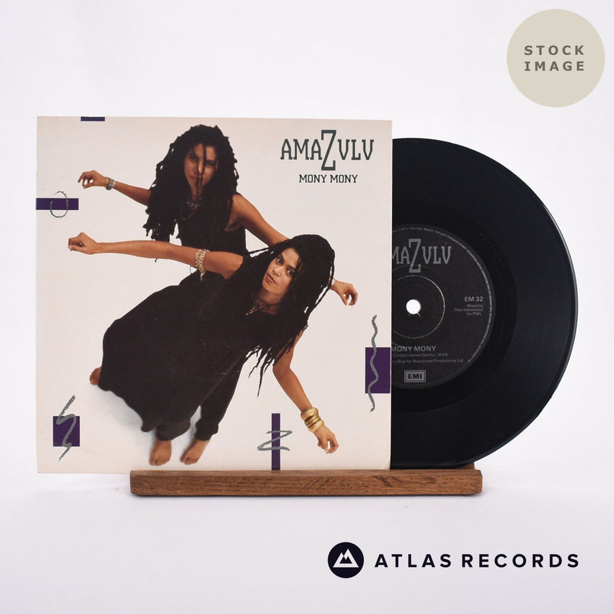 Amazulu Mony Mony Vinyl Record - Sleeve & Record Side-By-Side