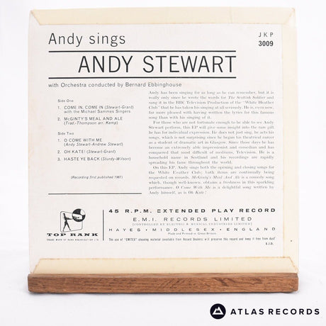 Andy Stewart - Andy Sings - 7" EP Vinyl Record - VG+/VG