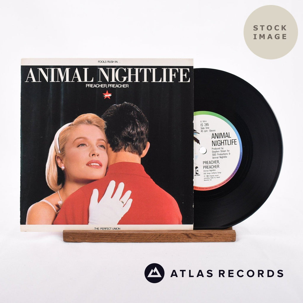Animal Nightlife Preacher, Preacher Vinyl Record - Sleeve & Record Side-By-Side