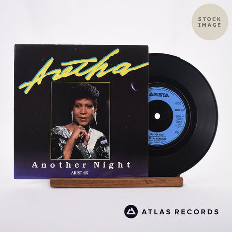 Aretha Franklin Another Night Vinyl Record - Sleeve & Record Side-By-Side