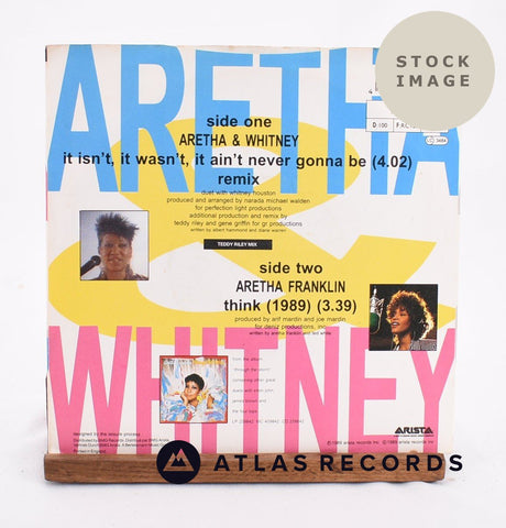 Aretha Franklin It Isn't, It Wasn't, It Ain't Never Gonna Be Vinyl Record - Reverse Of Sleeve