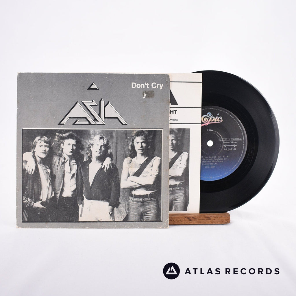 Asia Don't Cry 7" Vinyl Record - Front Cover & Record