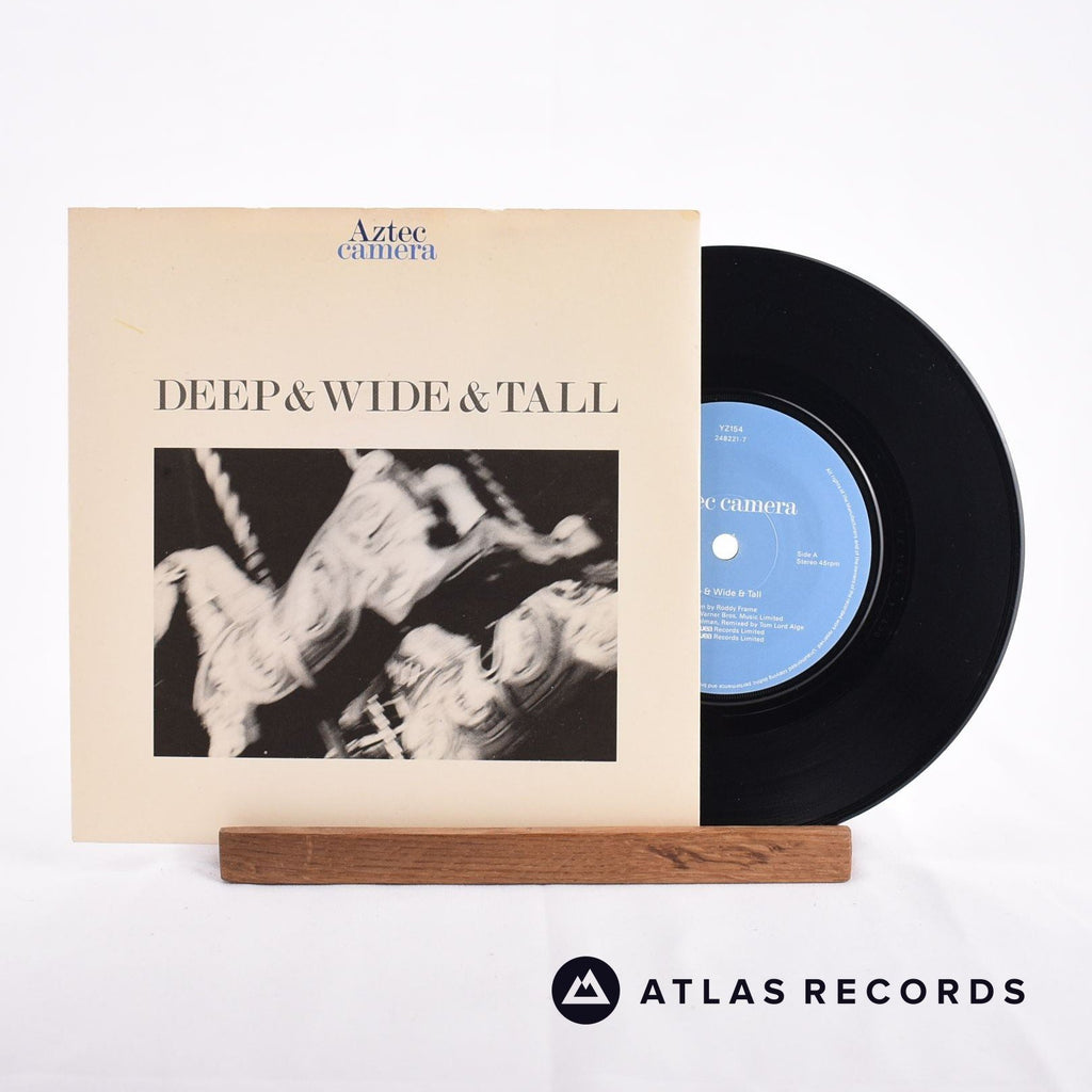 Aztec Camera Deep & Wide & Tall 7" Vinyl Record - Front Cover & Record