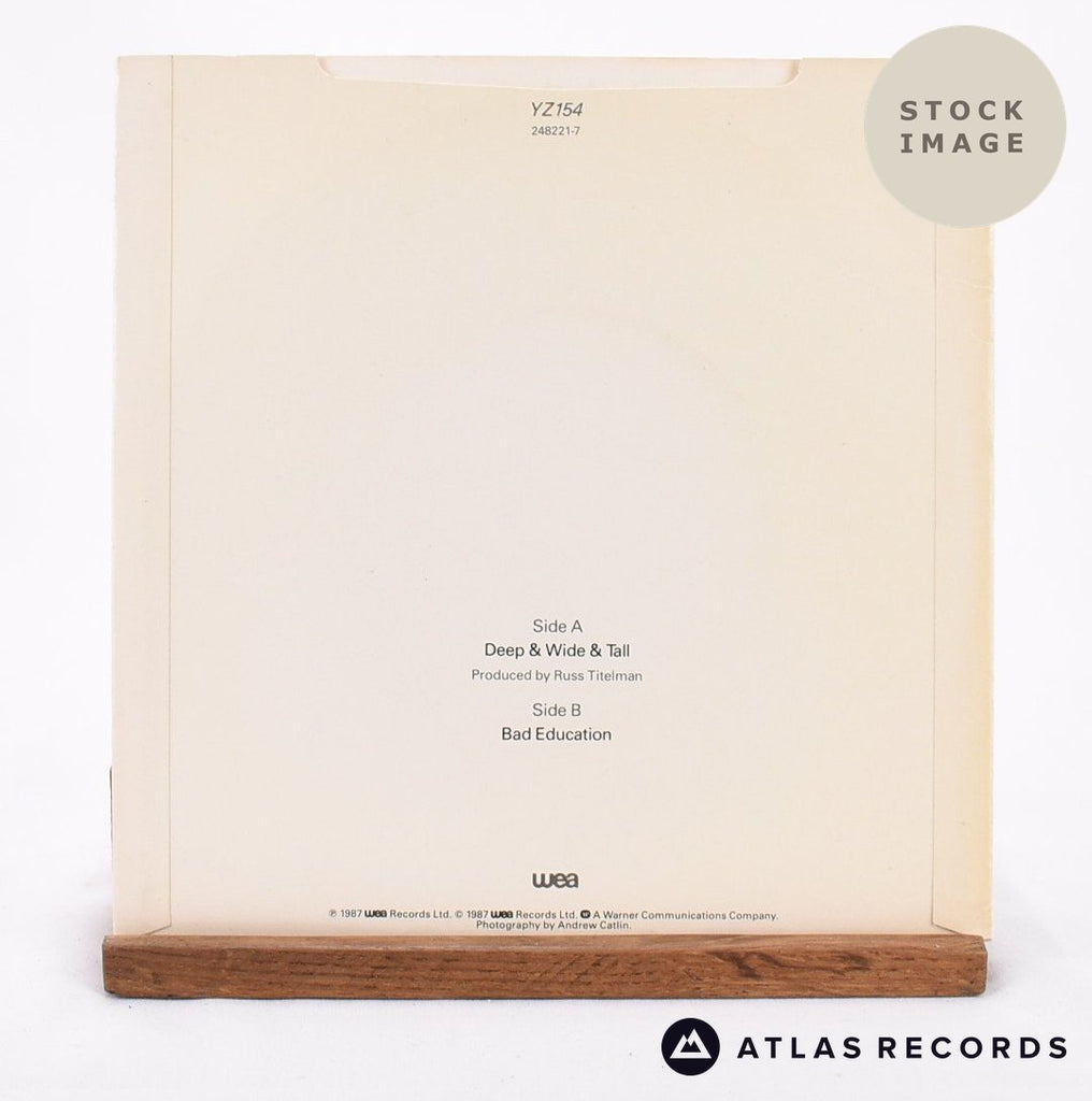 Aztec Camera Deep & Wide & Tall Vinyl Record - Reverse Of Sleeve