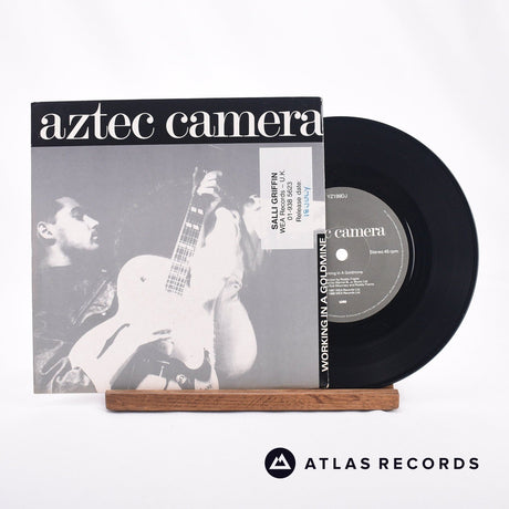 Aztec Camera Working In A Goldmine 7" Vinyl Record - Front Cover & Record