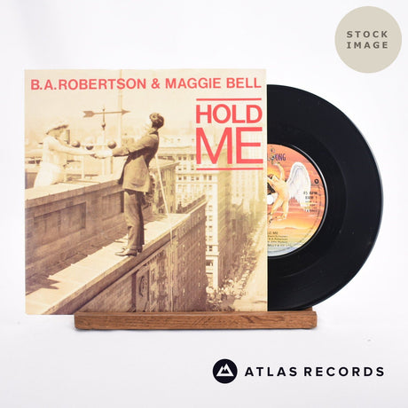 B. A. Robertson Hold Me 7" Vinyl Record - Sleeve & Record Side-By-Side