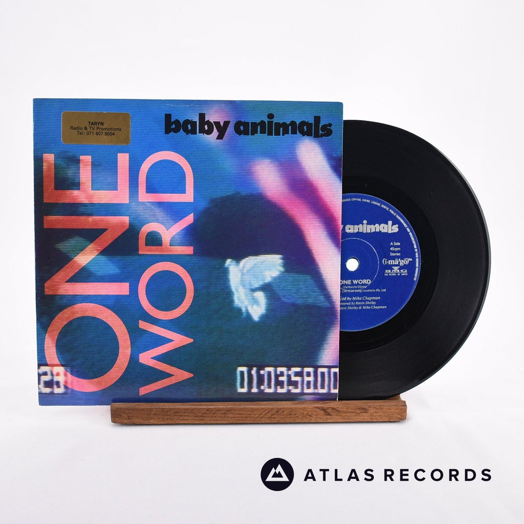 Baby Animals One Word 7" Vinyl Record - Front Cover & Record