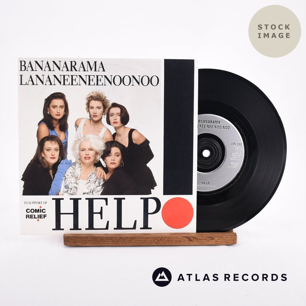 Bananarama Help Vinyl Record - Sleeve & Record Side-By-Side