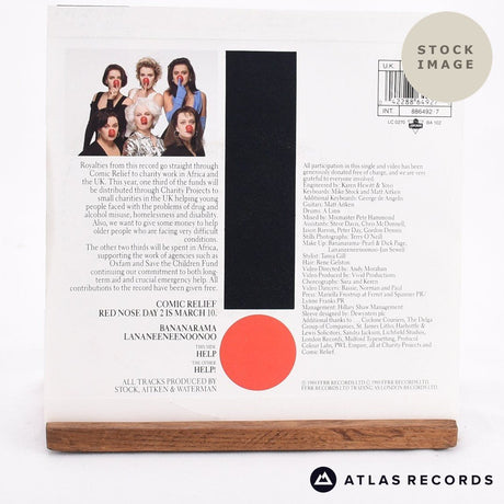 Bananarama Help Vinyl Record - Reverse Of Sleeve