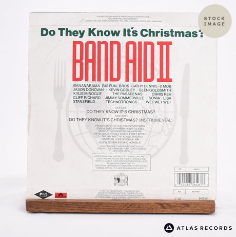 Band Aid II Do They Know It's Christmas? 1979 Vinyl Record - Reverse Of Sleeve