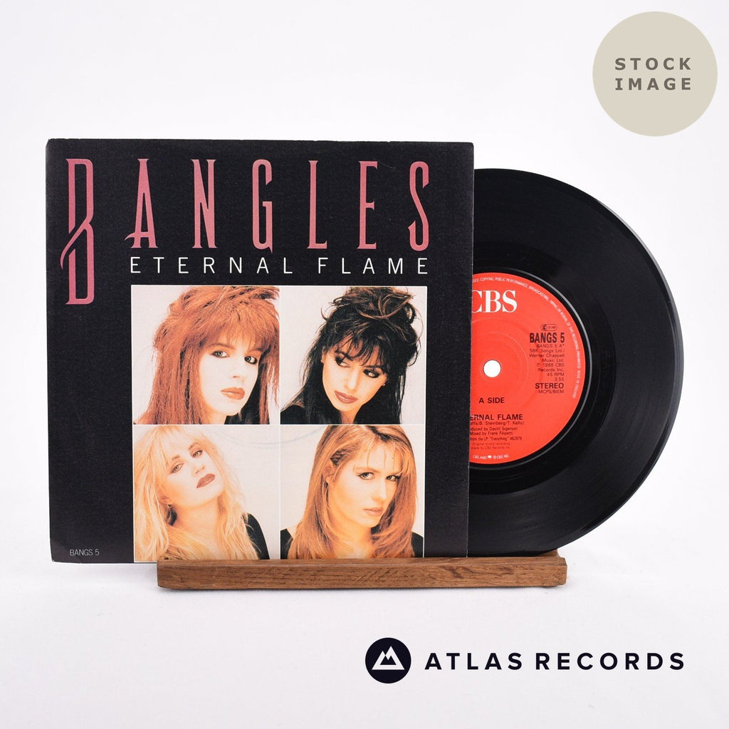 Bangles Eternal Flame Vinyl Record - Sleeve & Record Side-By-Side