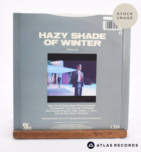Bangles Hazy Shade Of Winter 1982 Vinyl Record - Reverse Of Sleeve