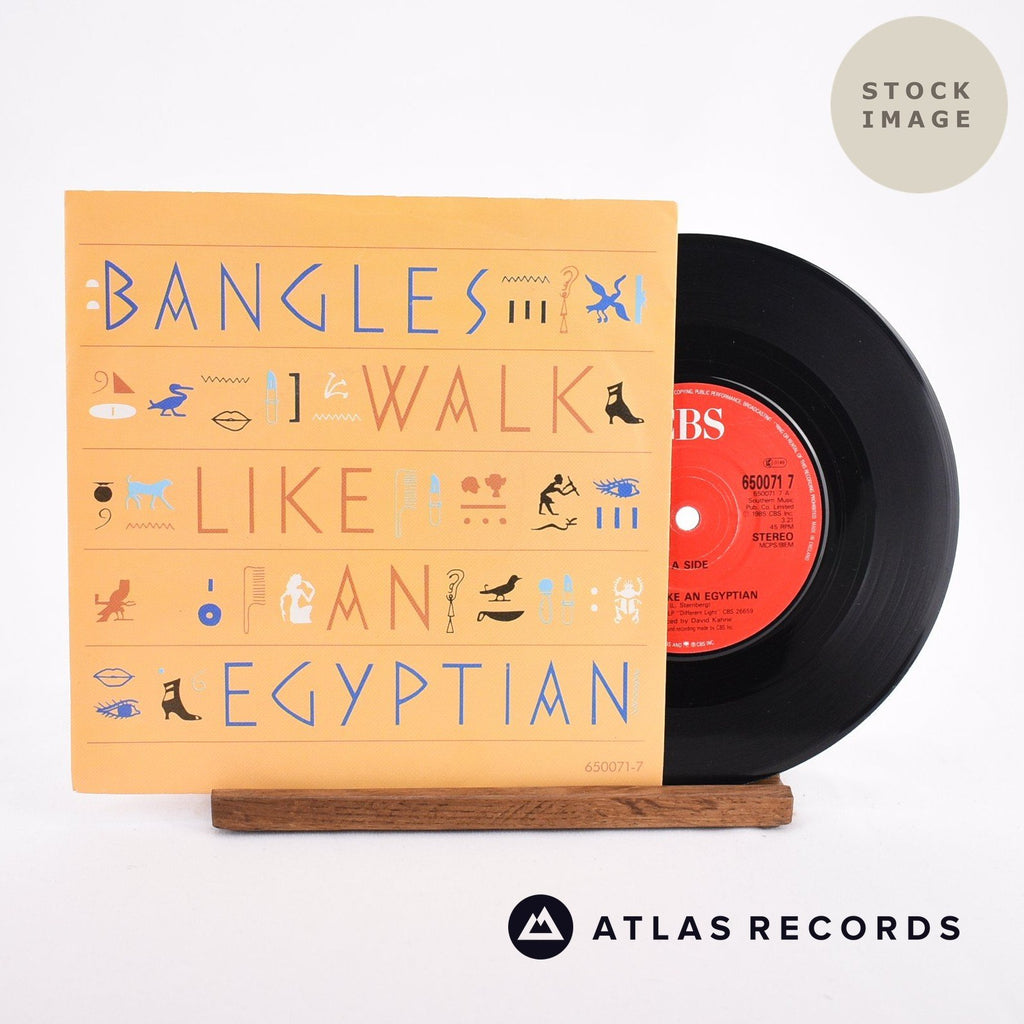 Bangles Walk Like An Egyptian Vinyl Record - Sleeve & Record Side-By-Side