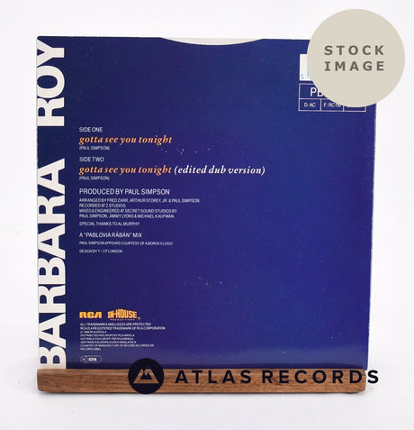 Barbara Roy Gotta See You Tonight Vinyl Record - Reverse Of Sleeve