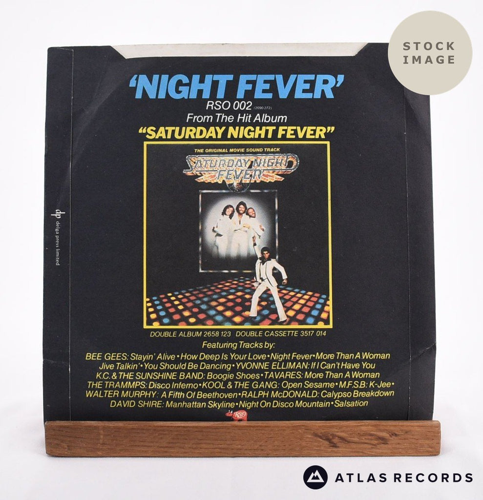 Bee Gees Night Fever Vinyl Record - Reverse Of Sleeve